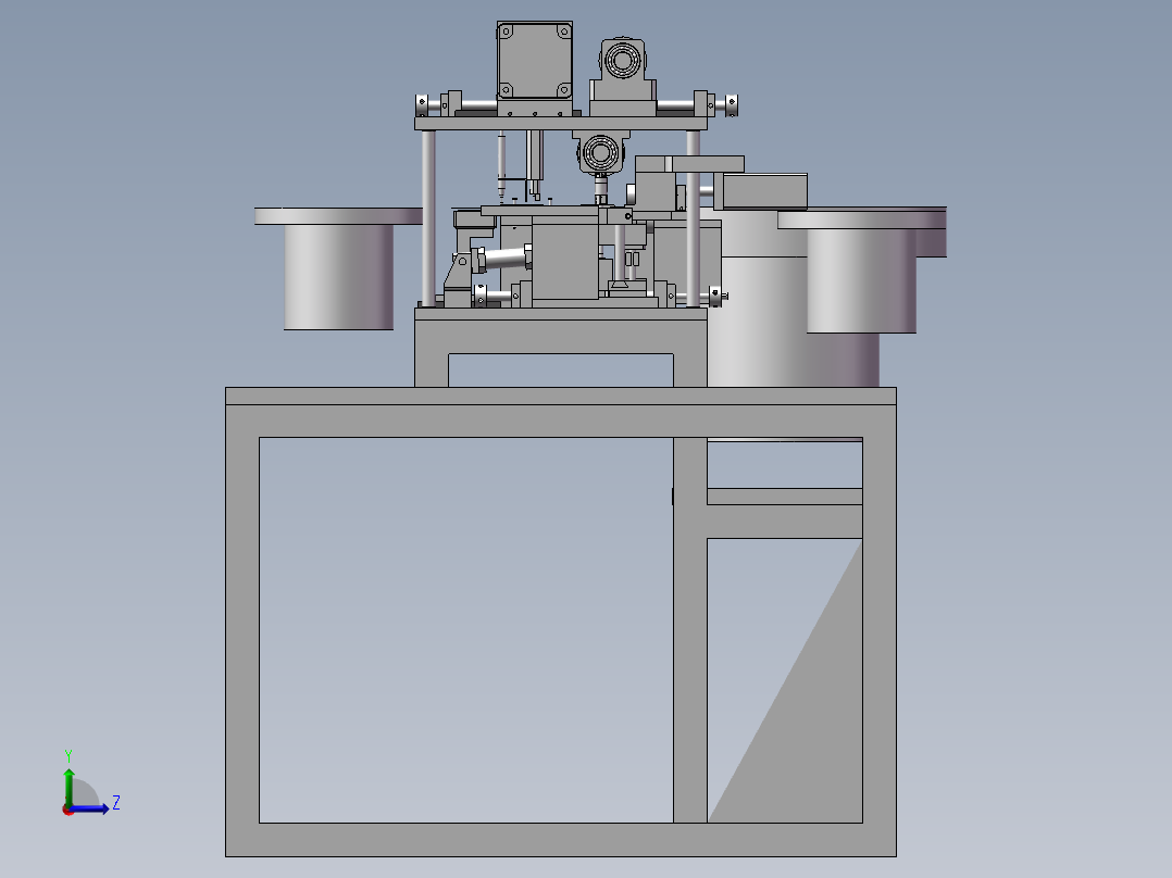 电池片铆压机设备左视图