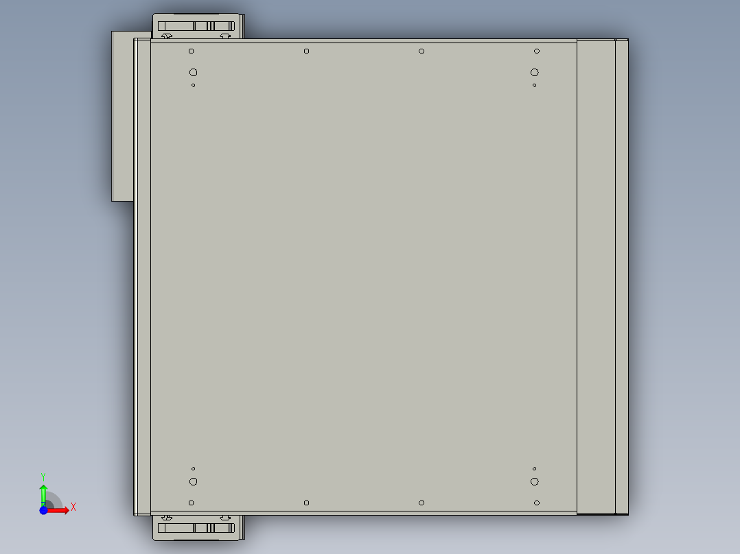 丝杆驱动桌面式平台A331-57步进版前视图