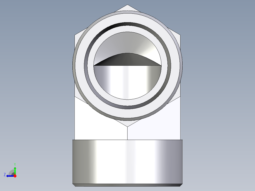 卡套式工业通用硬管接头EO_Union_elbow_W38SCFX右视图