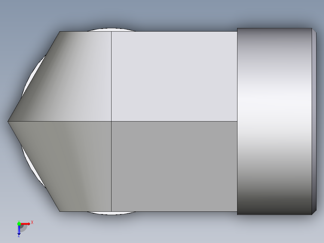 卡套式工业通用硬管接头EO_Union_elbow_W38SCFX俯视图