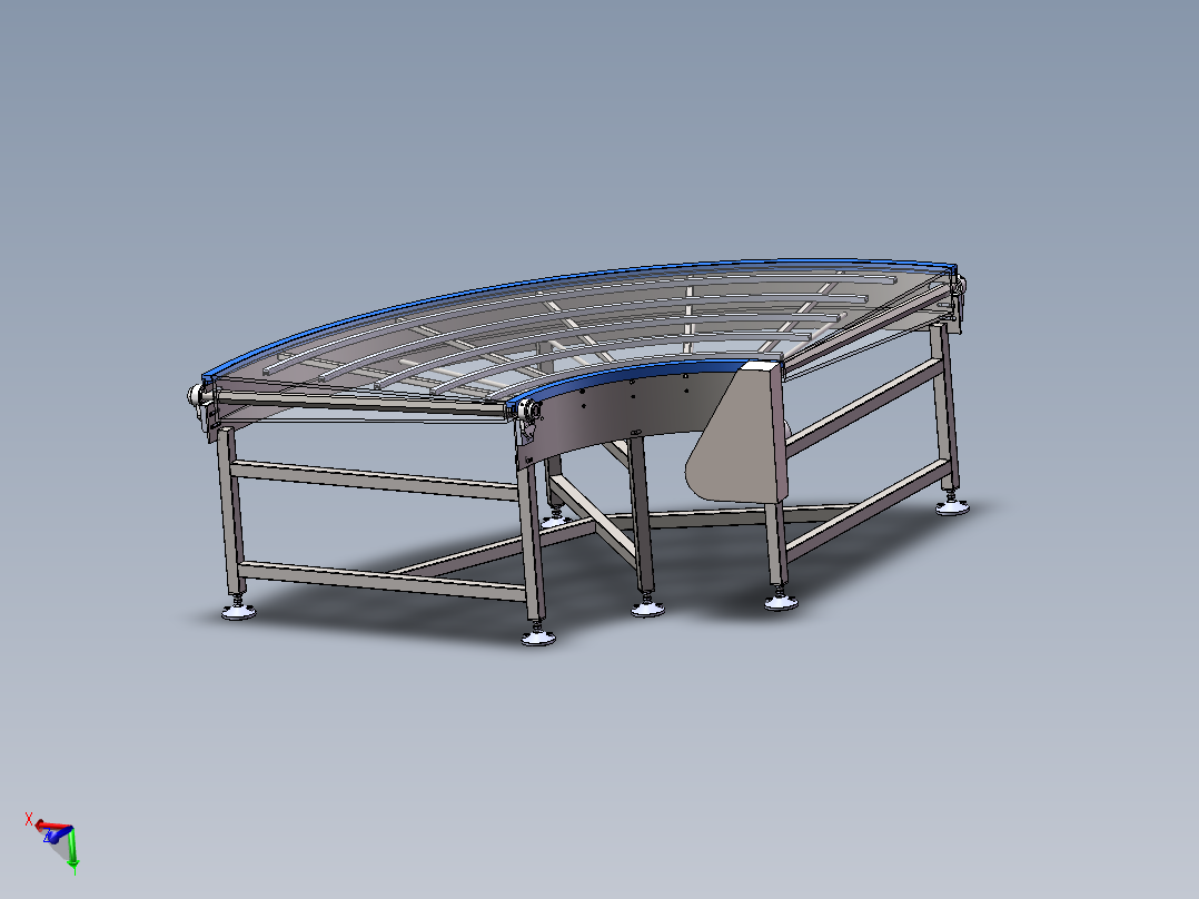 90°塑料无缝链板转弯机sw16可编辑