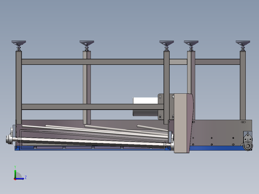 90°塑料无缝链板转弯机sw16可编辑左视图