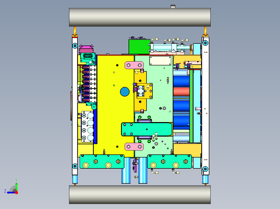 汽车仪表板3D模具设计图 UG三维建模图纸 内含3套模具数模右视图