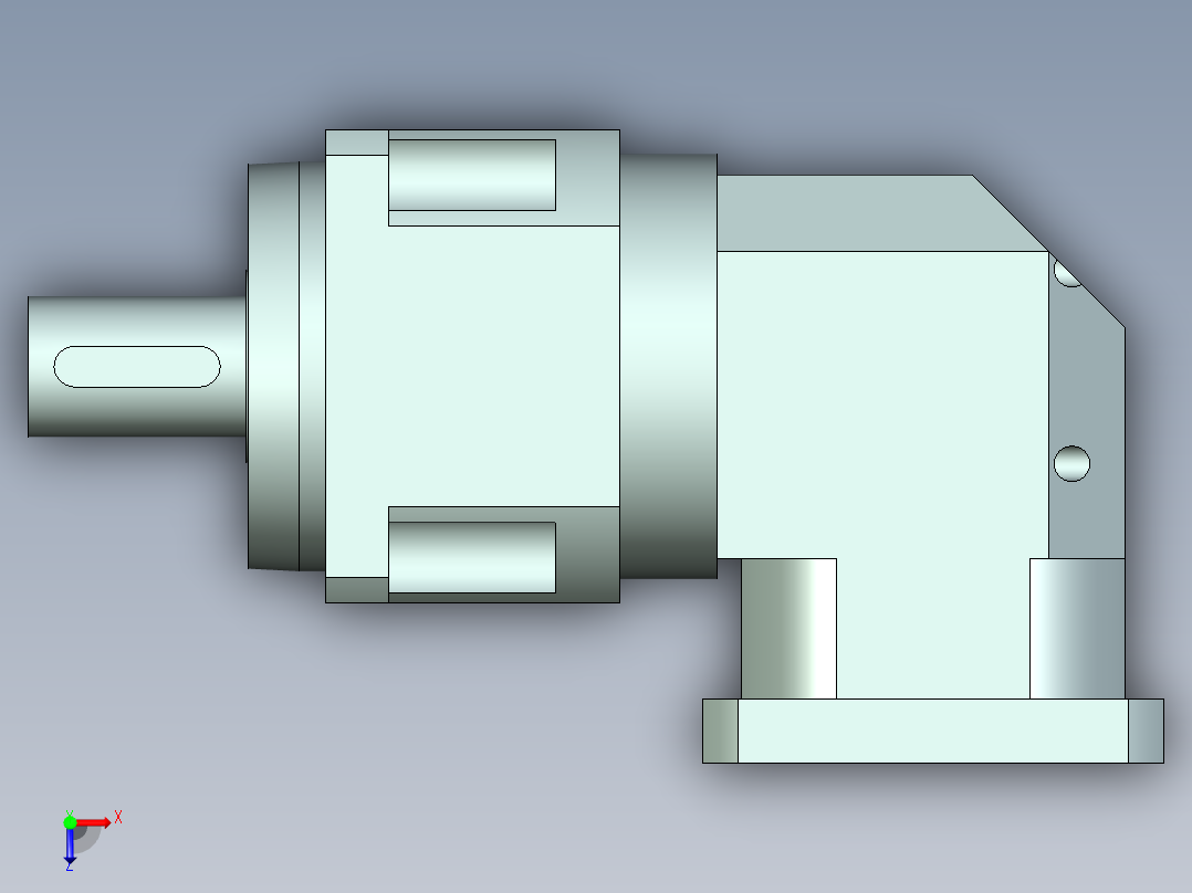 直齿ZPLX180-L2 35-114.3-200-M12.stp俯视图
