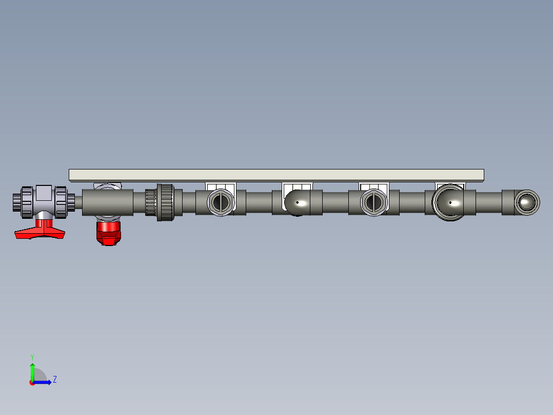 腐蚀试片架左视图