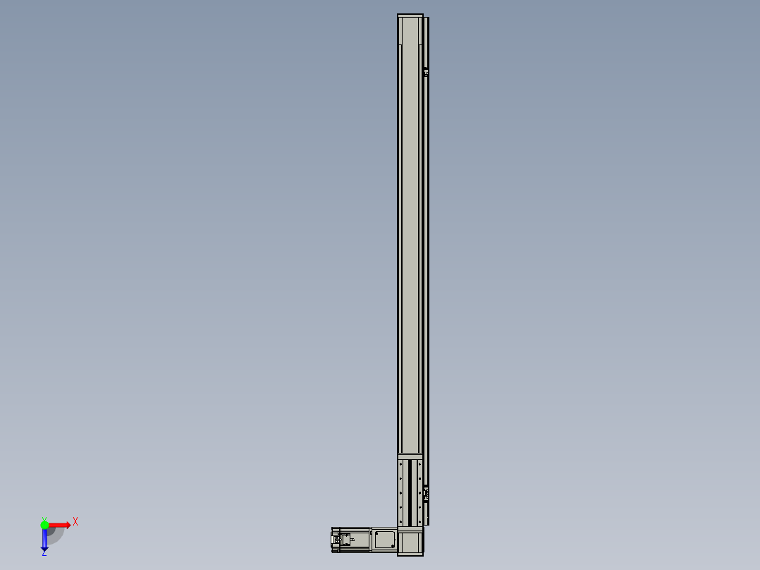 欧规系列-LB8-L150-S1300-BR-ZP75-C3俯视图