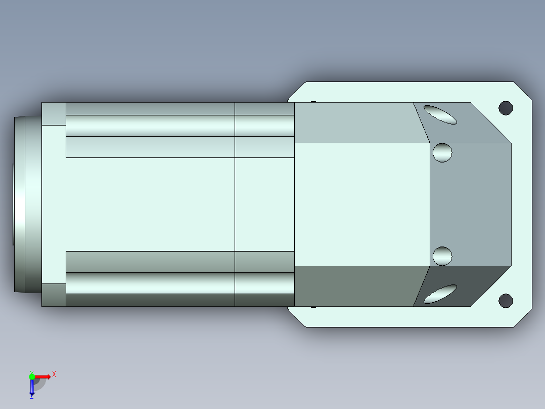 直齿孔ZPLX142-L3 42-114.3-200-M12.stp俯视图
