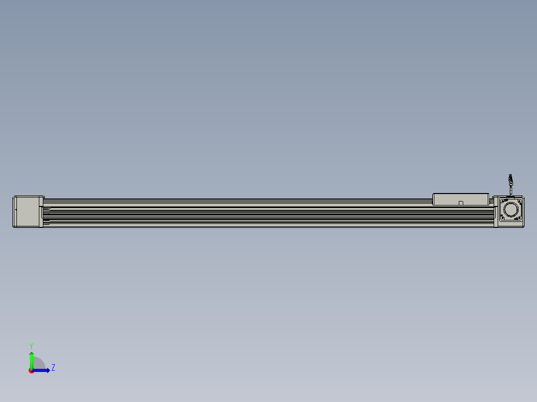 威洛博直线电机模组EB16-L208-S1450-R-ZP75-MS3-5K左视图