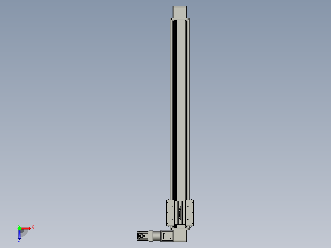 威洛博直线电机模组EB16-L208-S1450-R-ZP75-MS3-5K俯视图