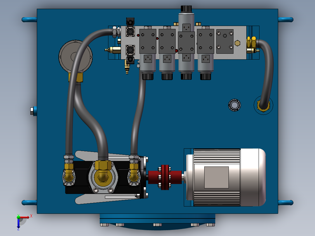 五轴机床(1)俯视图