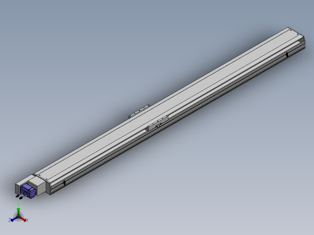 精密模组MT220-L150-2600-L-M75-C4正等轴测图