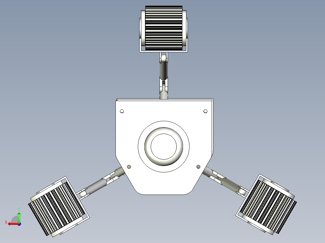 管道机器人含三维二维说明书后视图