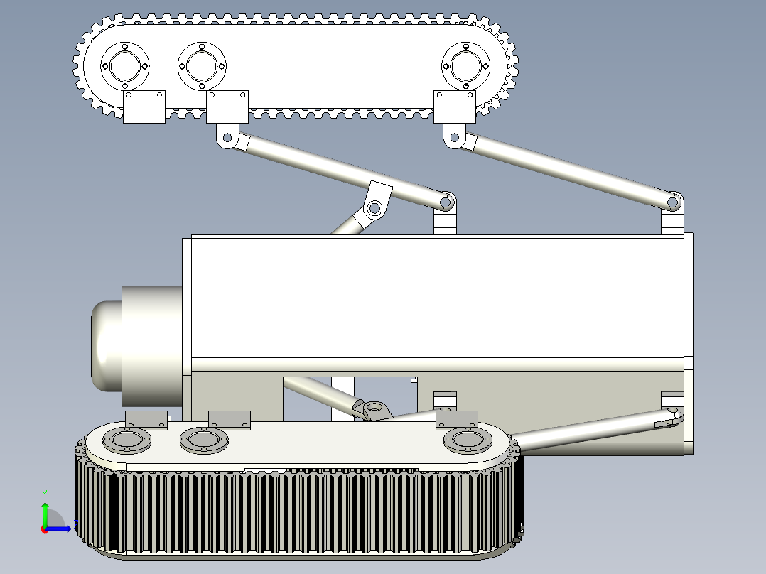 管道机器人含三维二维说明书左视图