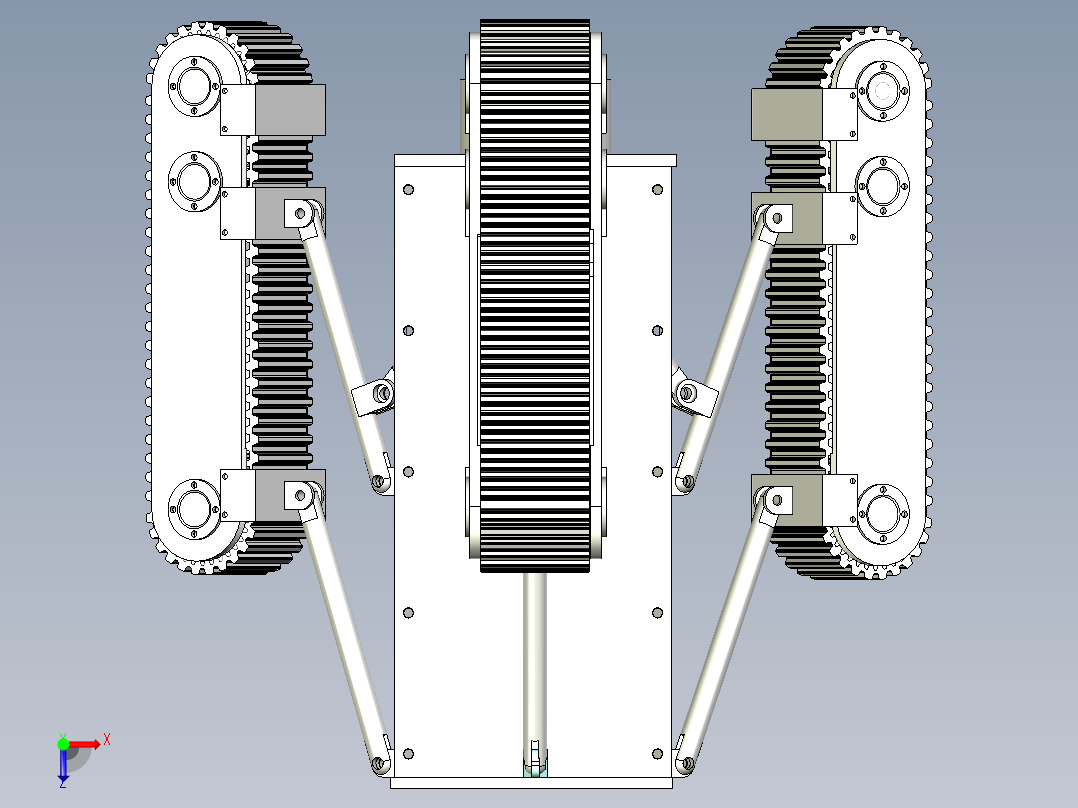 管道机器人含三维二维说明书俯视图