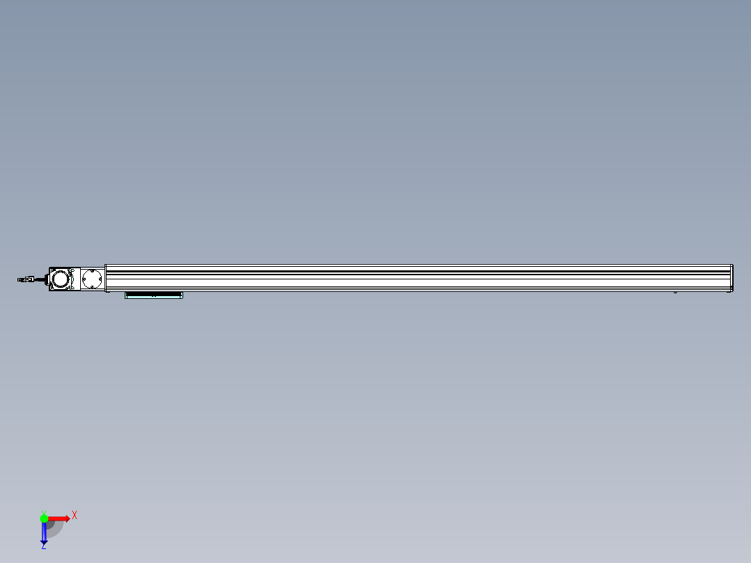 威洛博VBC同步带传动一无尘环境VBC14-L45-S1450-BL-ZP40-C3俯视图
