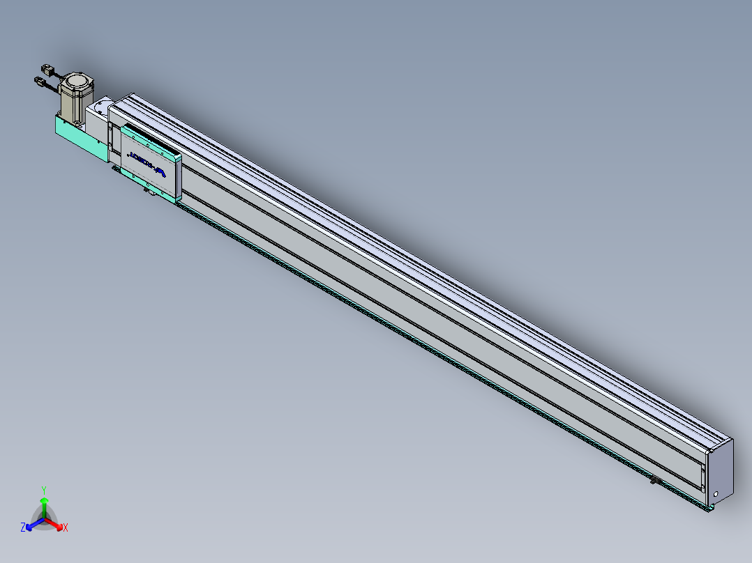 威洛博VBC同步带传动一无尘环境VBC14-L45-S1450-BL-ZP40-C3正等轴测图