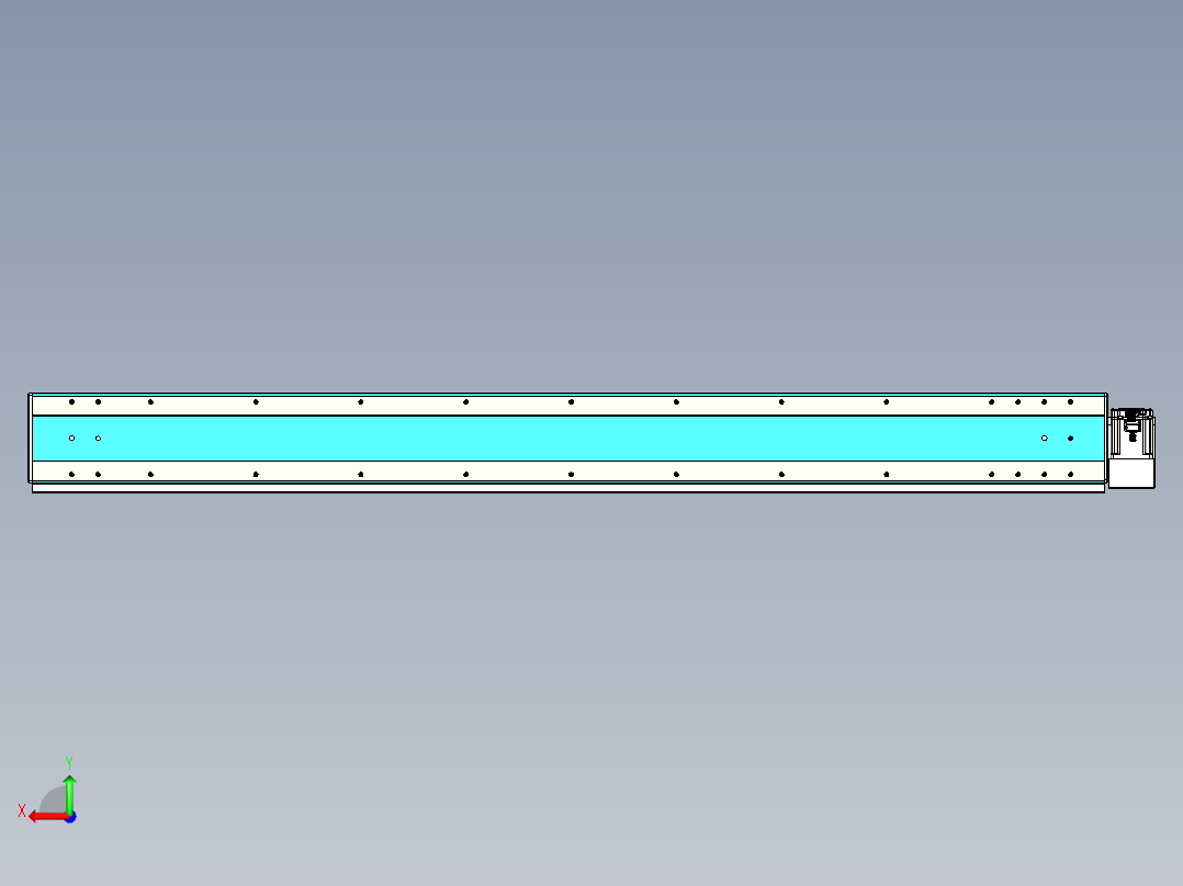 威洛博VBC同步带传动一无尘环境VBC17-L45-S1750-BLD-ZP75-C3后视图