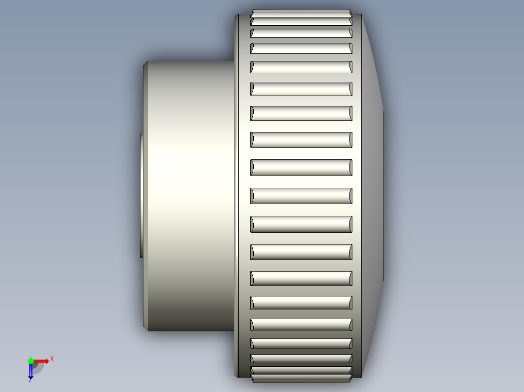 把手(凸紋)B.193FP-3D多系列多零件图纸模型俯视图