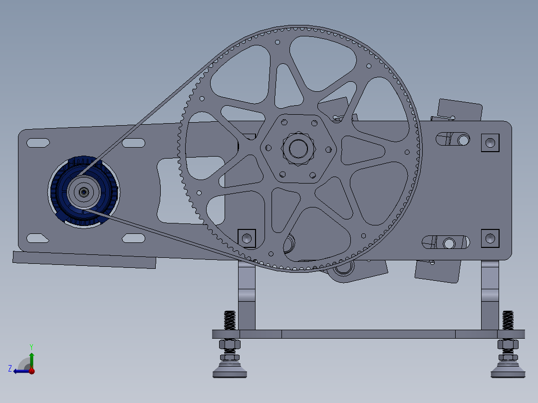 石头破碎机sw18右视图
