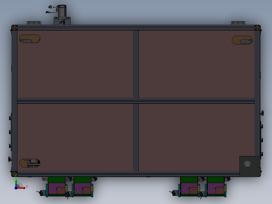 双工位贴双面胶纸机sw18前视图