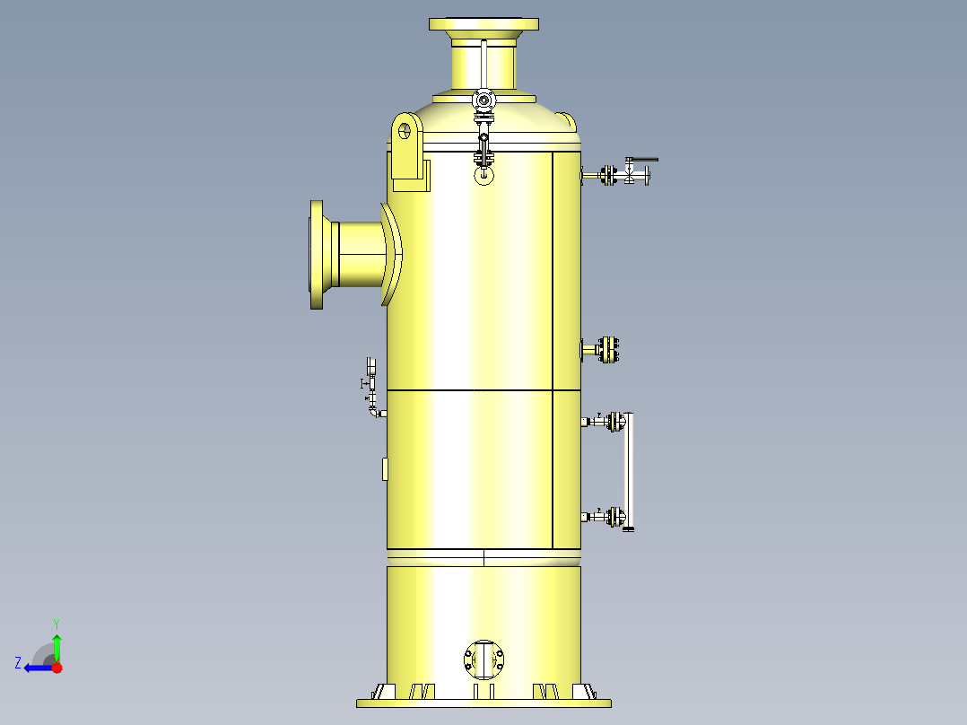 带旋风管的洗涤器可用于CGS加油站并过滤气体右视图