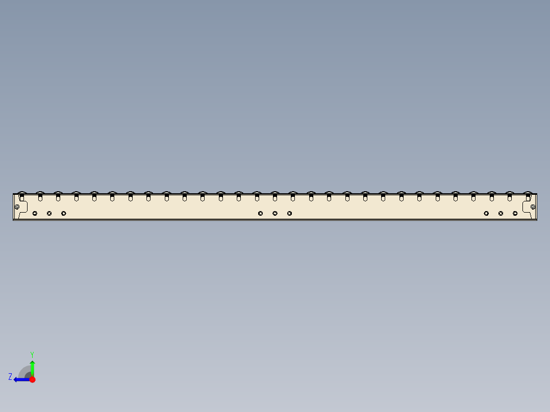 重力滚筒输送机模块gravity-roller-conveyor-module-igs stp右视图