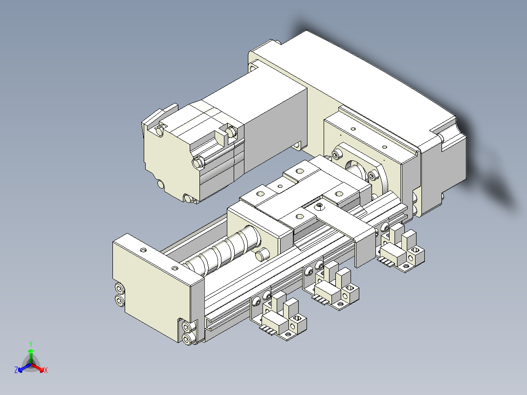 钢基模组-TPA-KSR-6005C-150A1-ML-H1S1正等轴测图