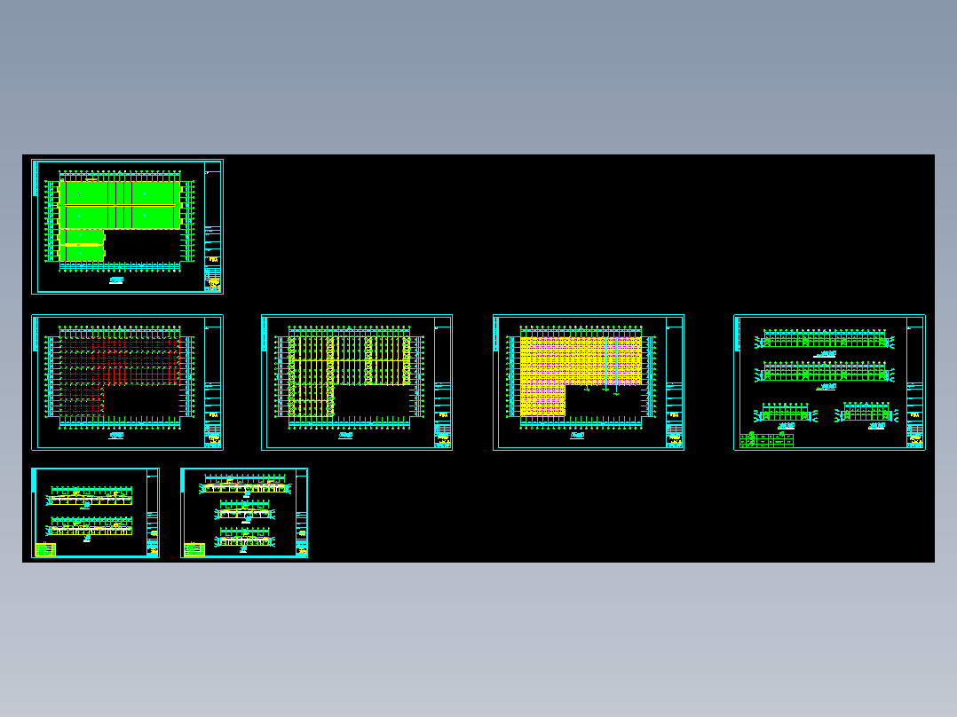 某公司石材钢结构厂房CAD图