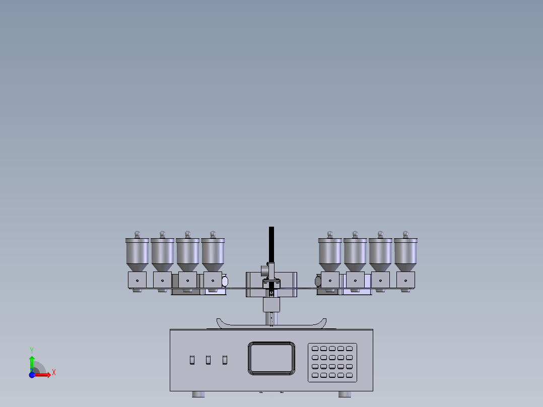 全自动炒菜机前视图