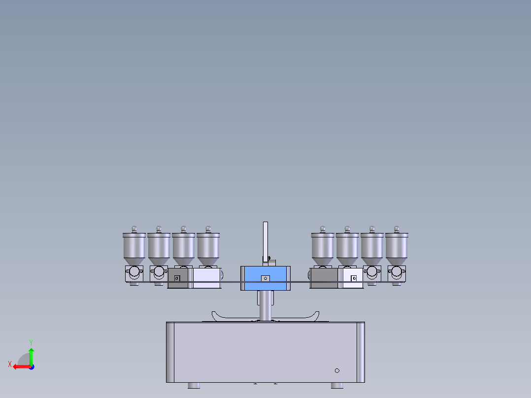 全自动炒菜机后视图