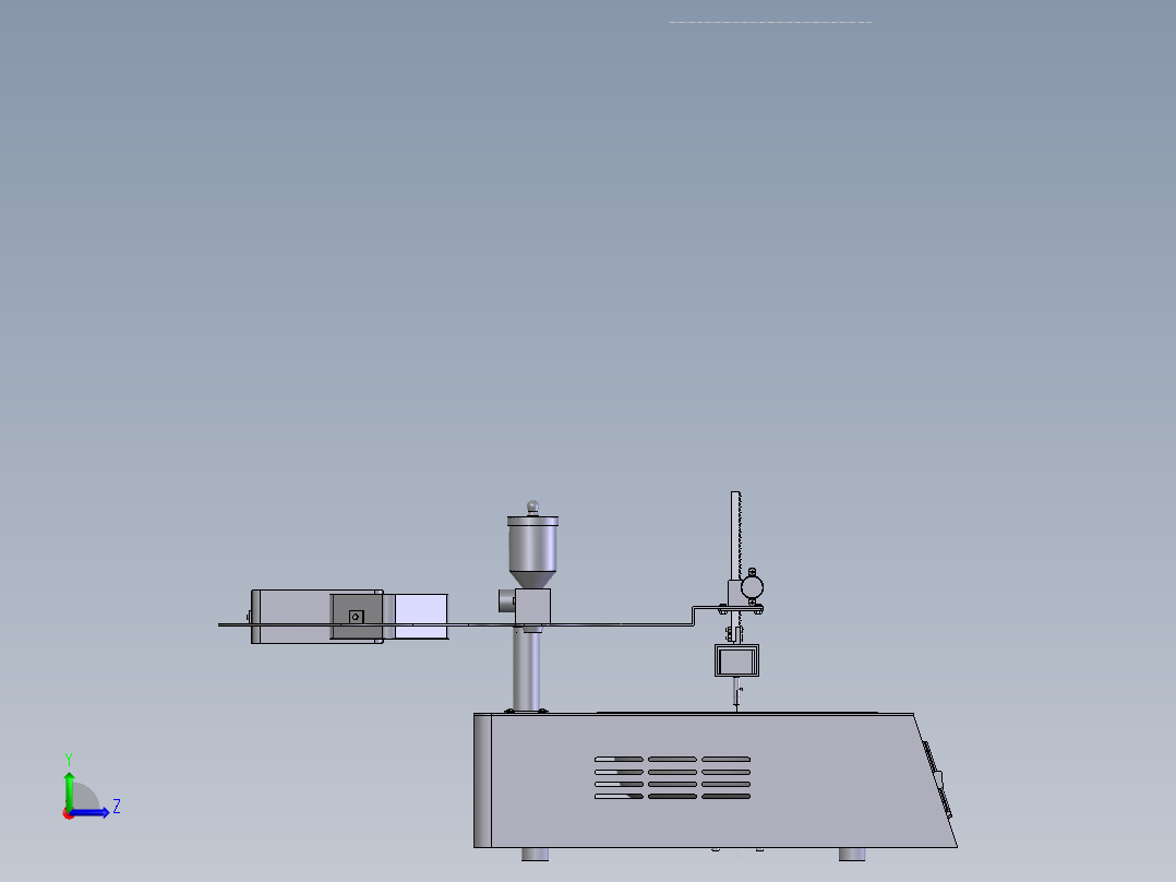 全自动炒菜机左视图