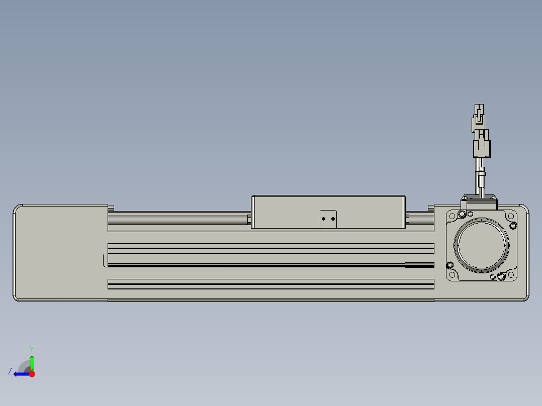 威洛博直线电机模组EB6-L140-S100-R-P40-MS3右视图