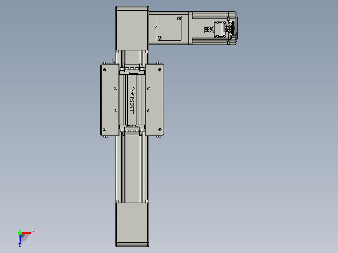 威洛博直线电机模组EB6-L140-S100-R-P40-MS3俯视图