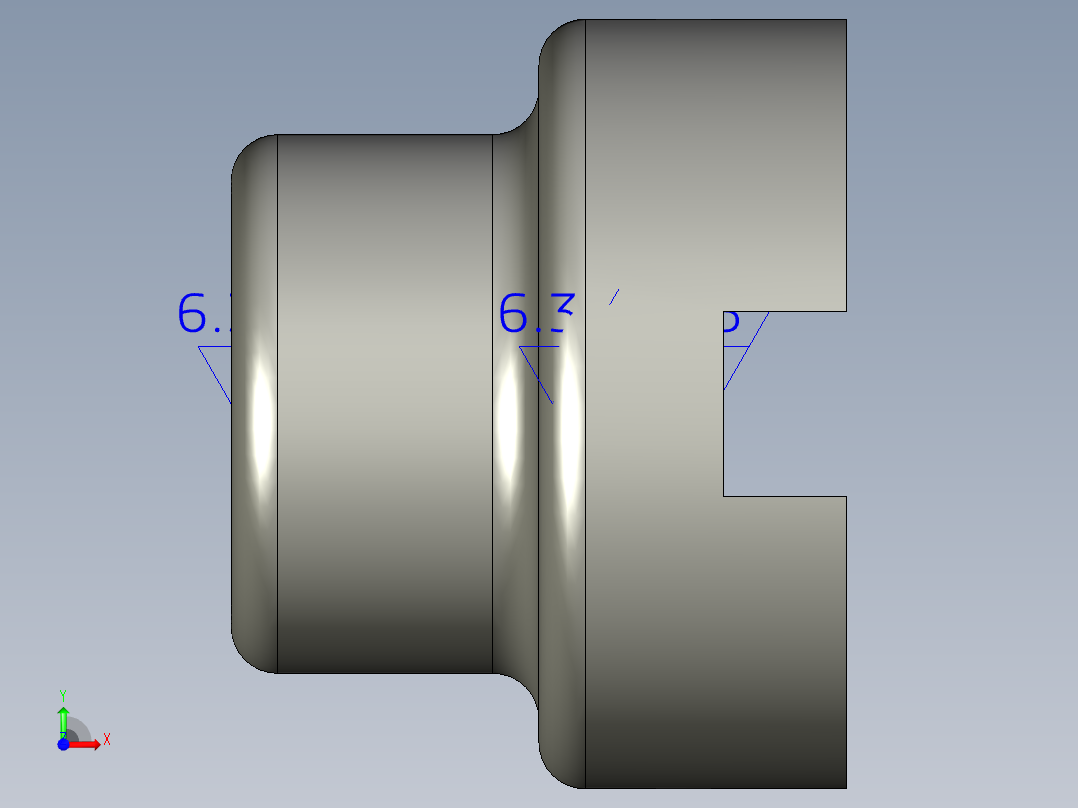 联轴器proe模型93899==20前视图