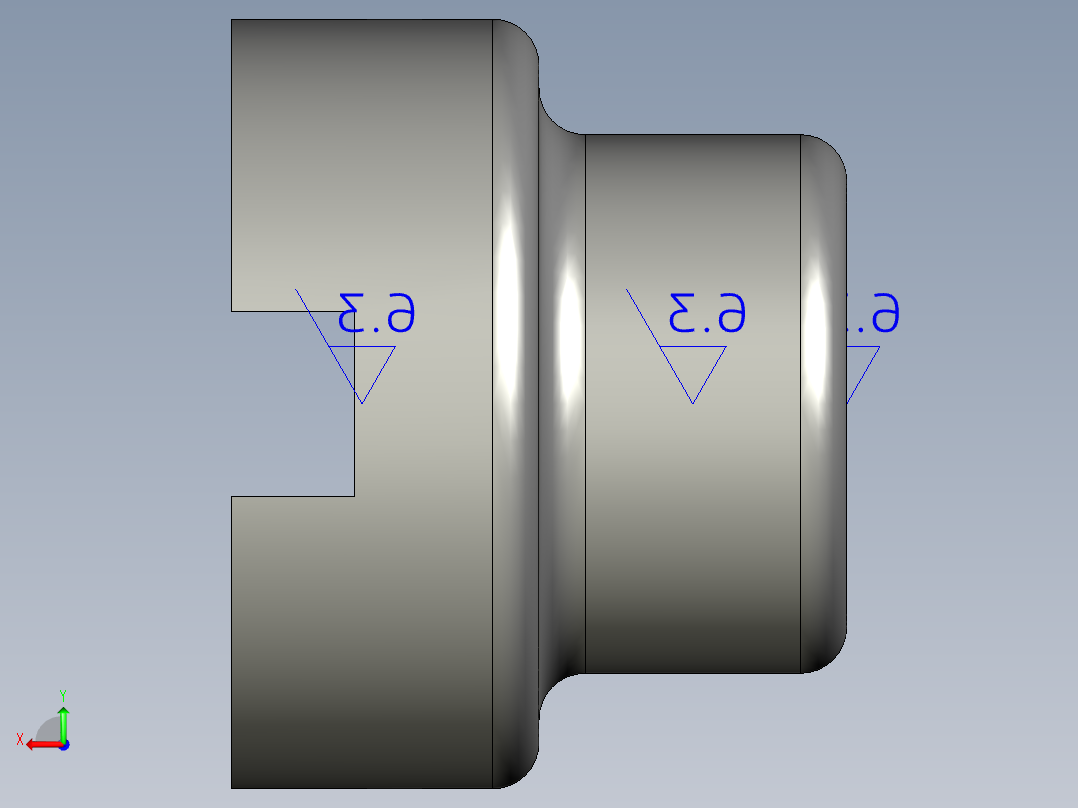联轴器proe模型93899==20后视图