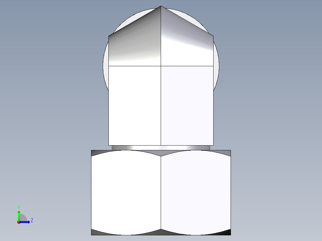 卡套式工业通用硬管接头EO_Swivel_nut_elbow_EW20SOMDCF左视图