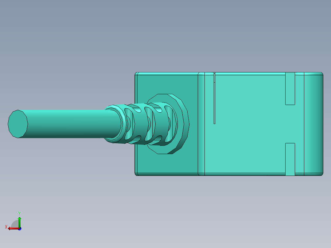 方形光电对射BRTI-S1000N后视图