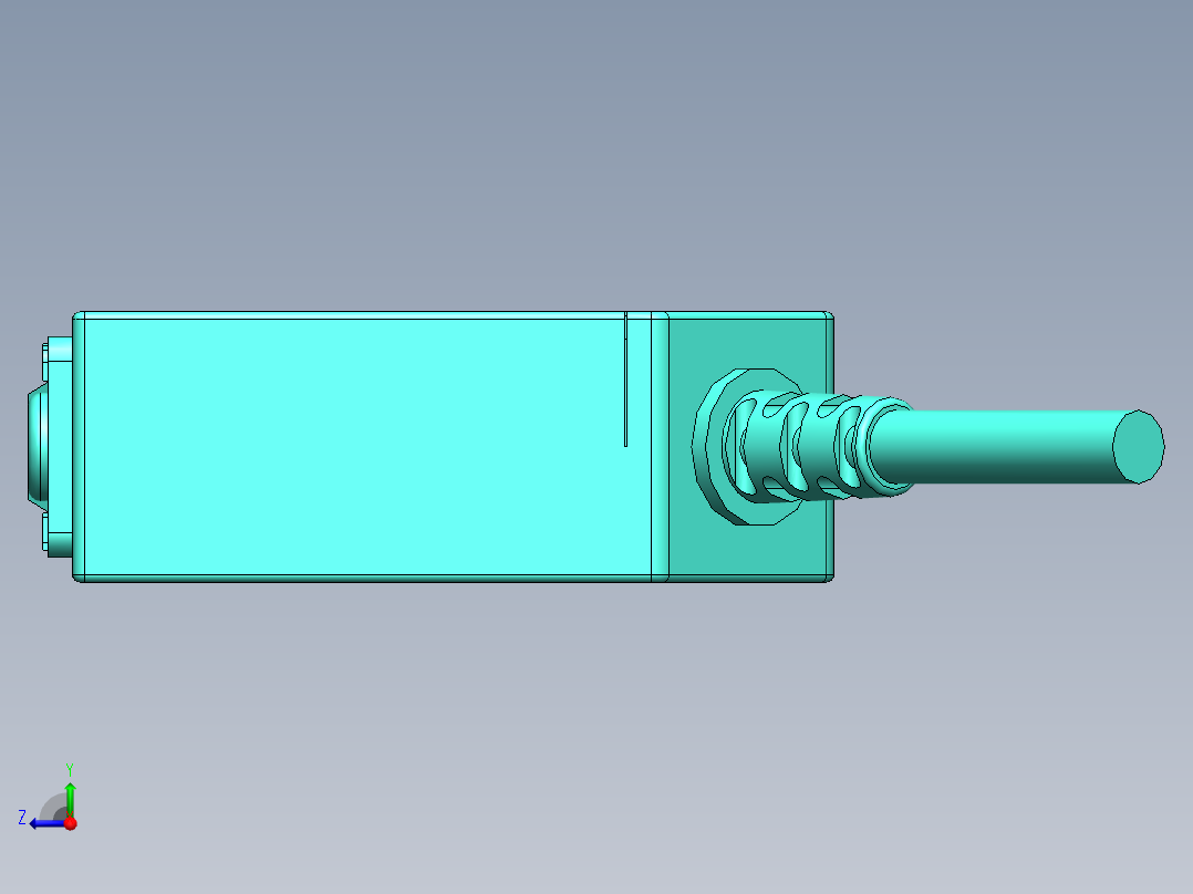 方形光电对射BRTI-S1000N右视图