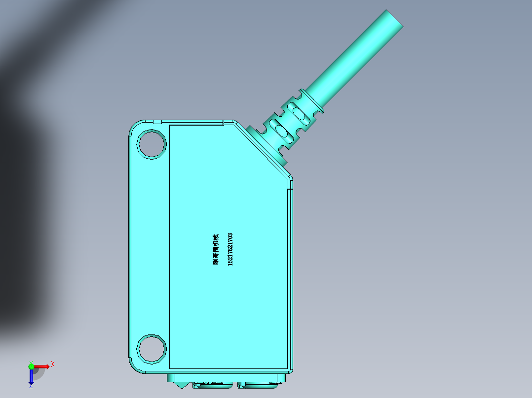 方形光电对射BRTI-S1000N俯视图