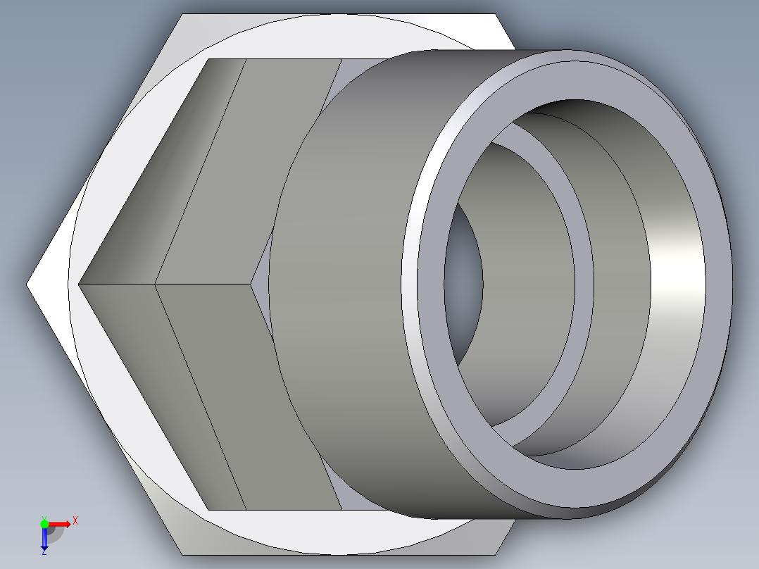 卡套式工业通用硬管接头EO_Swivel_nut_45_deg_elbow_EV38SOMDCF俯视图