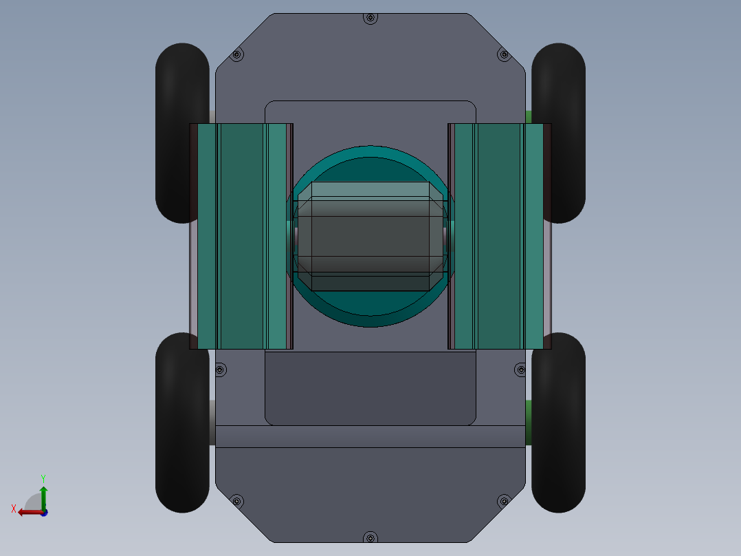 完整版AGV电力巡检机器人后视图