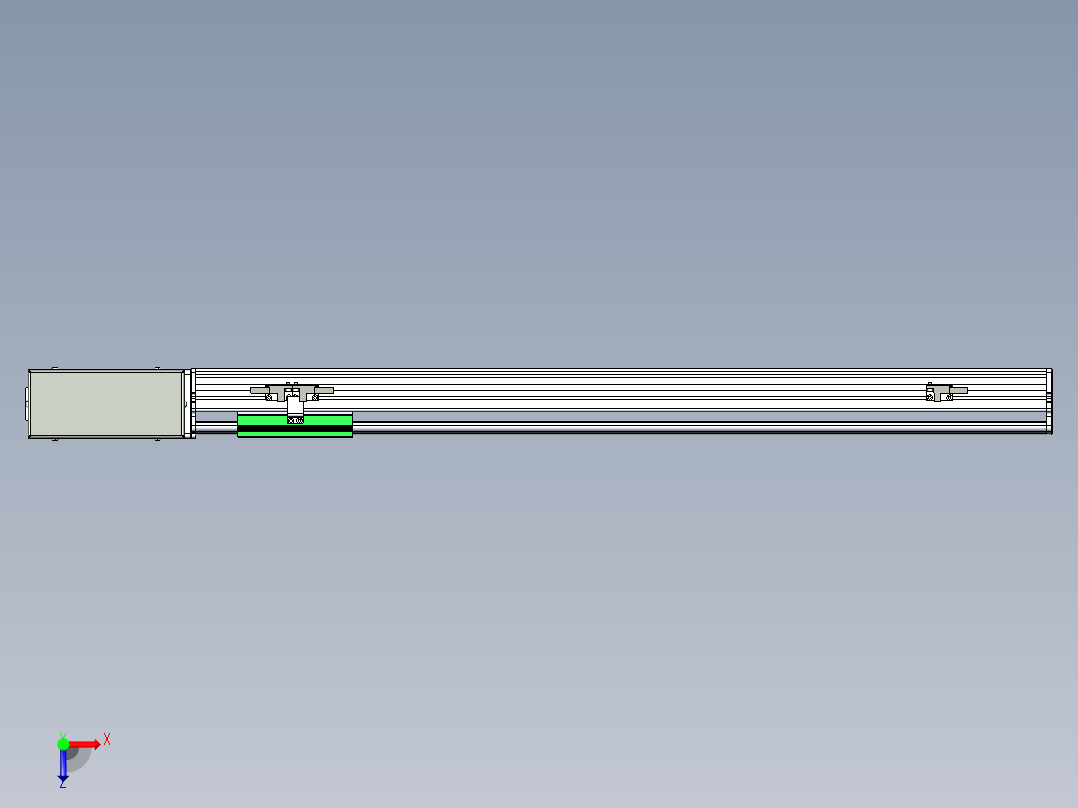 同步带滑台-半封闭B10H-L45-S600-R-P40-D3俯视图