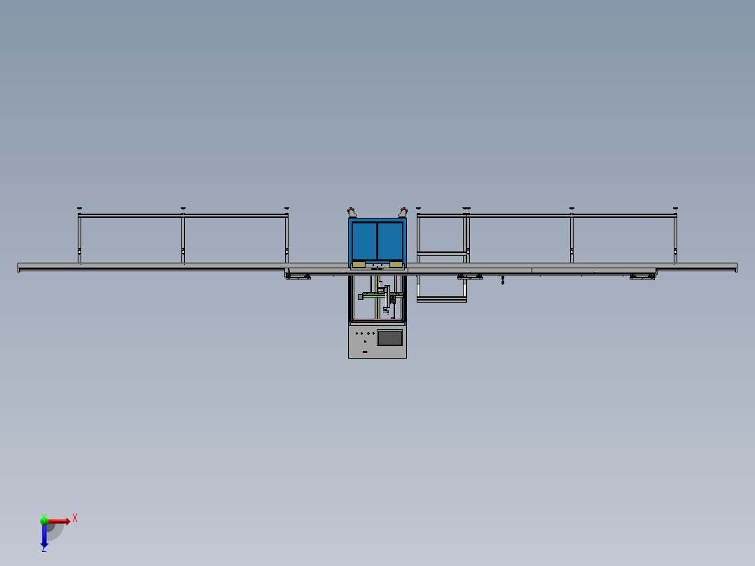 喷码机模具台架（sw18可编辑+工程图+bom）俯视图