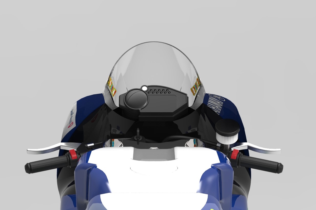Yamaha YZF-M1摩托车造型3D图纸 STEP格式