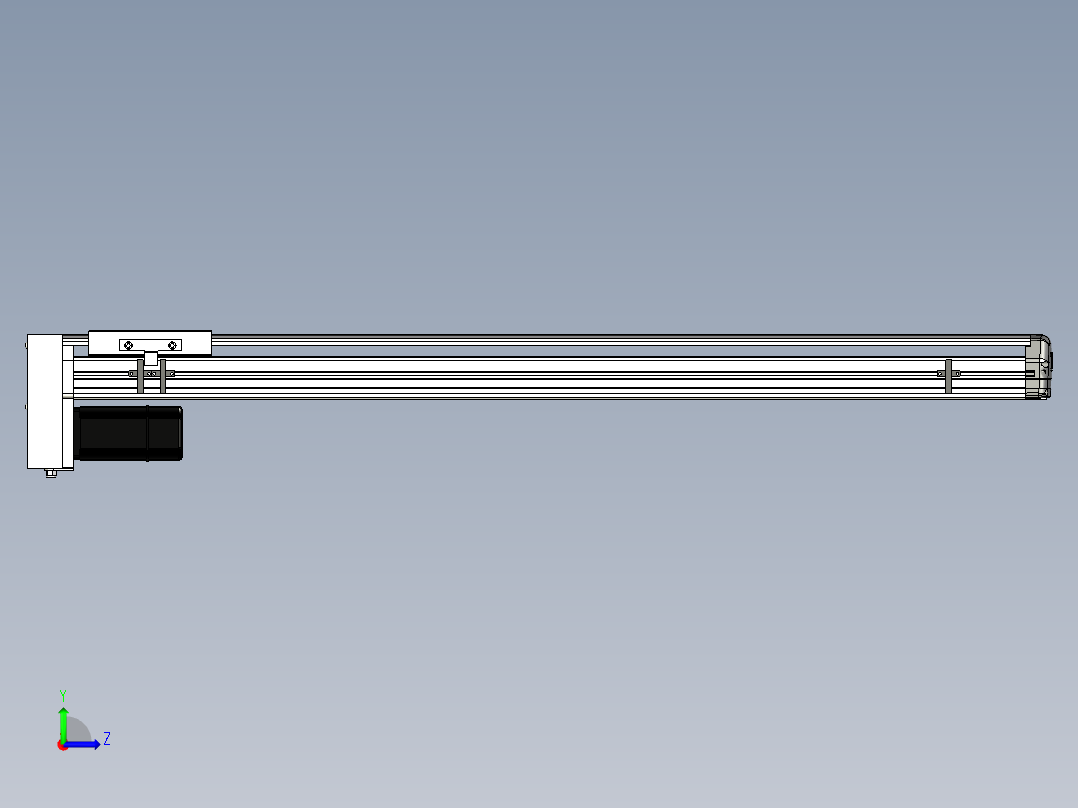 Toyo东佑达直线模组-ETH14-900-BM-400W左视图