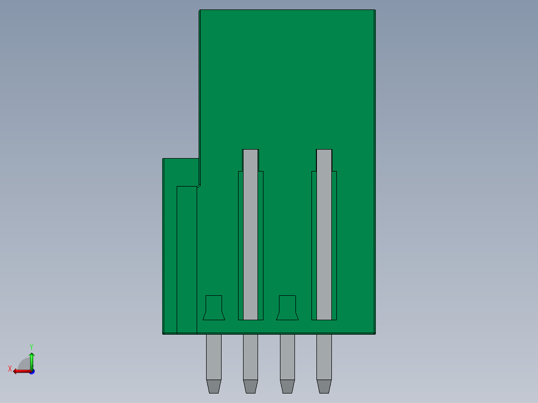 DEGSON 2EDG 系列 5.0mm 可插拔接线端子组-2EDGVTC-5.0_5.08-xxP-14-00AH后视图