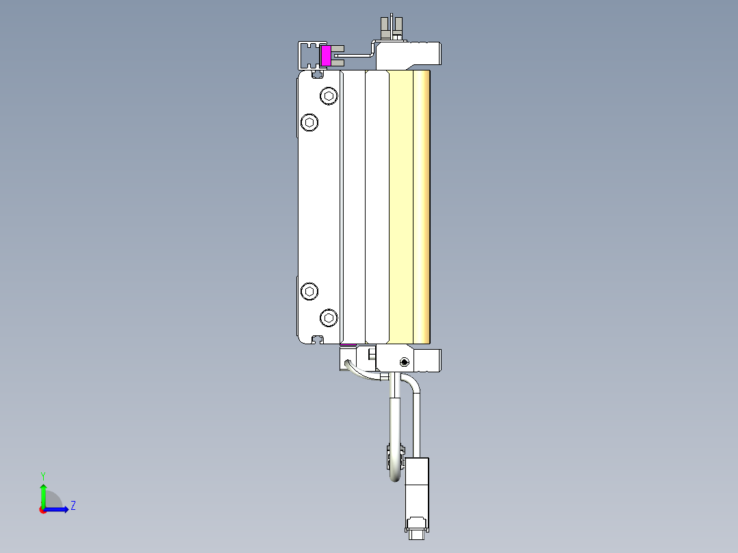 威洛博VL系列3d模型模组2VL17E2Y-S2250左视图