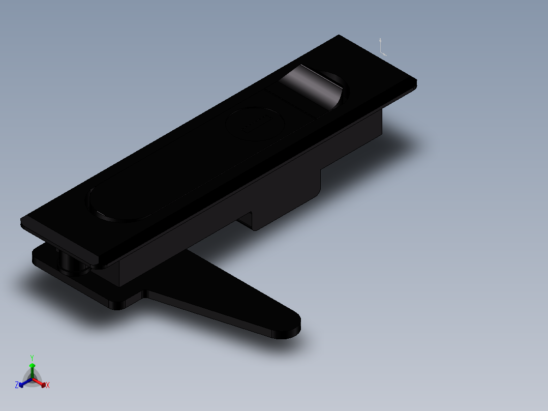 门锁XAT01正等轴测图