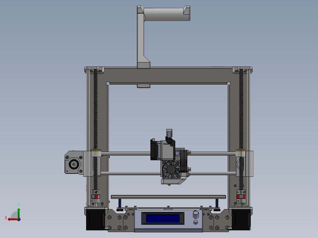 Prusa3d打印机超详细模型后视图