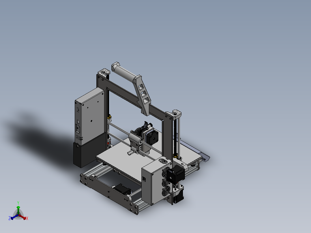 Prusa3d打印机超详细模型正等轴测图
